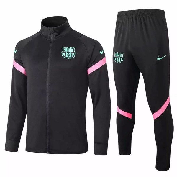 Chandal Barcelona 2020/21 Negro Rosa Verde